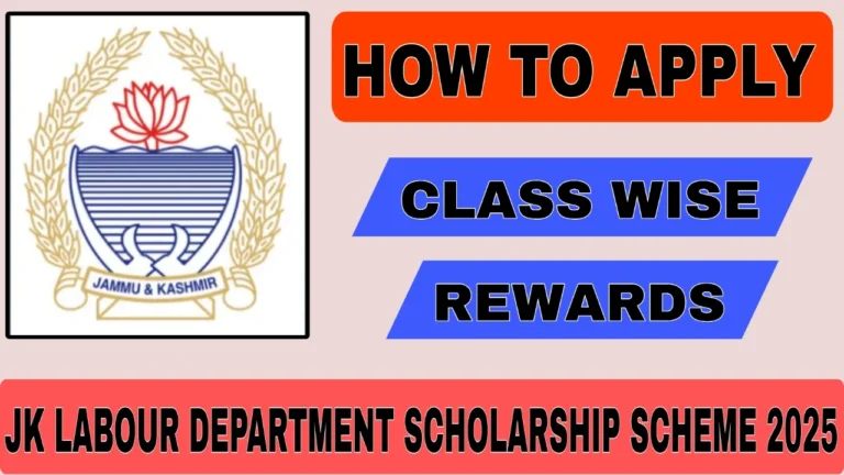 JK Labour Department Scholarship Scheme 2025