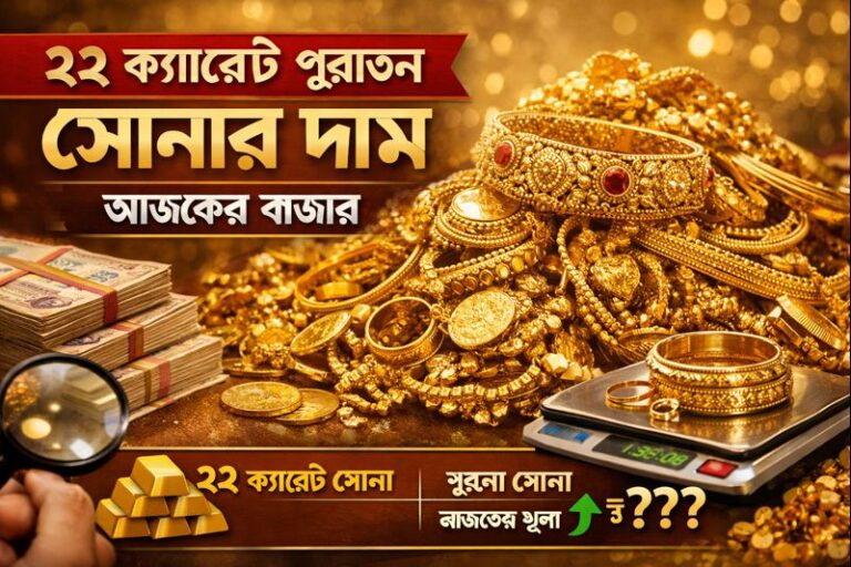 ২২ ক্যারেট পুরাতন সোনার দাম আজকের বাজার