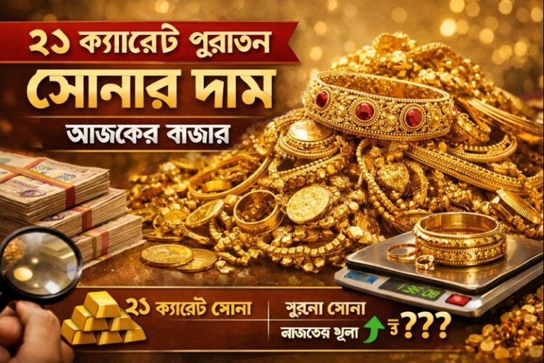 ২১ ক্যারেট পুরাতন সোনার দাম আজকের বাজার